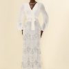 Sequin Tassel Long Sleeve Maxi Dress