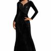 Sequin Velvet Splicing Midi Dress